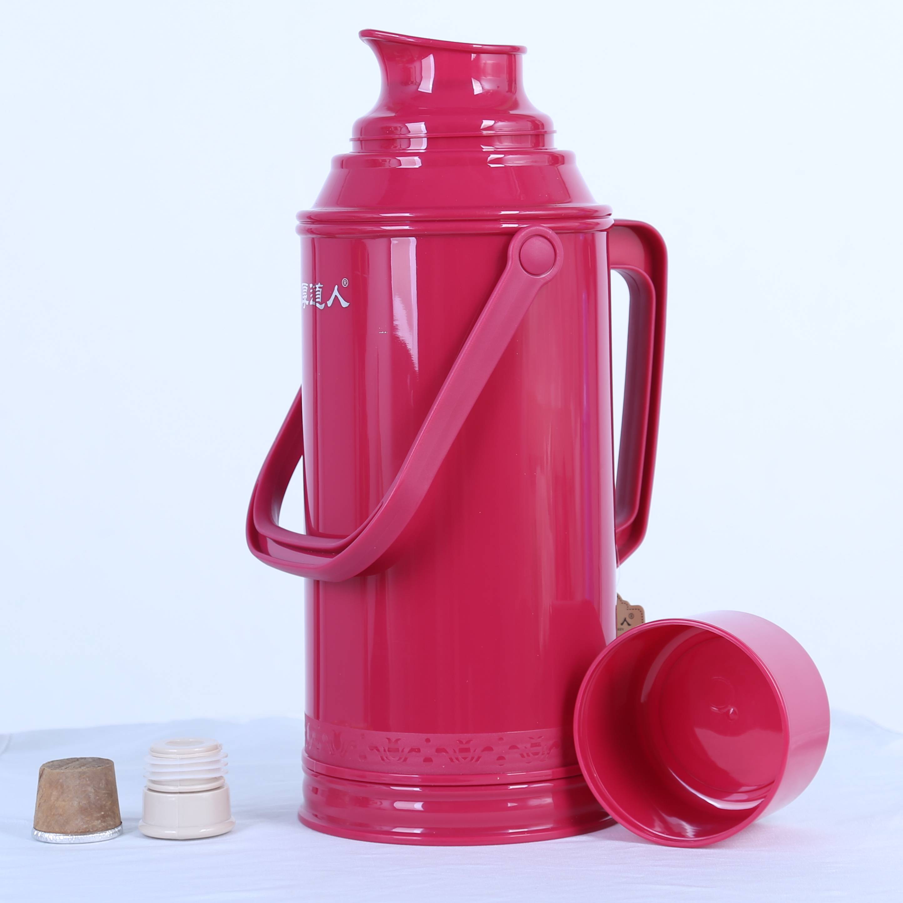 超级新品 家用热水瓶塑料暖壶皮学生宿舍开水瓶大号玻璃保温壶加厚