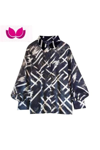 七斓韩版新款雪纺衬衫+背带裤套装女高腰显瘦阔腿裤时尚套款