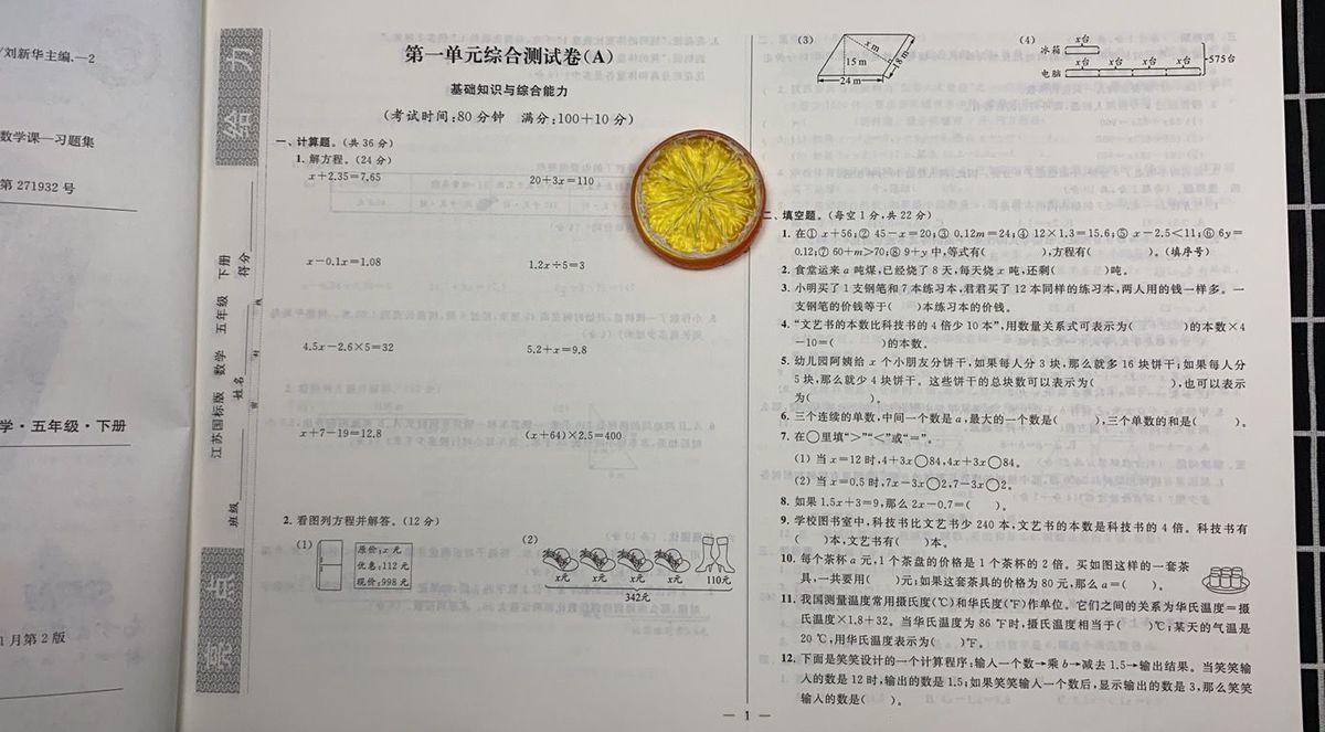亮点给力大试卷语文数学英语一1二2三3四4五六年级下册江苏苏教版 一