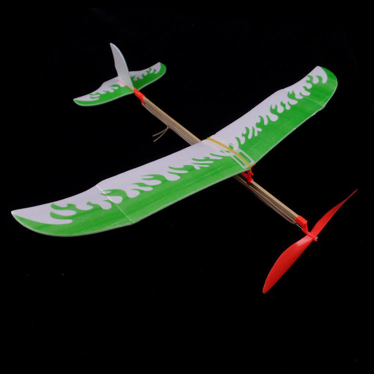 单翼雷神雷鸟橡皮筋动力飞机泡沫航模拼组装飞机模型diy飞鸟玩具 弹力