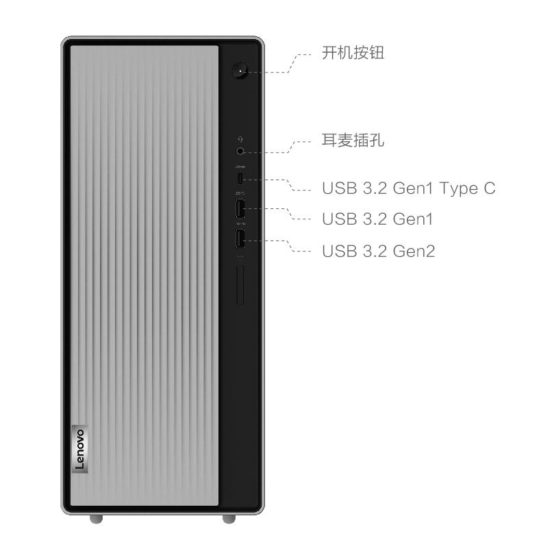 天逸510pro锐龙版高性能商务家用办公学习台式电脑单主机锐龙55600g