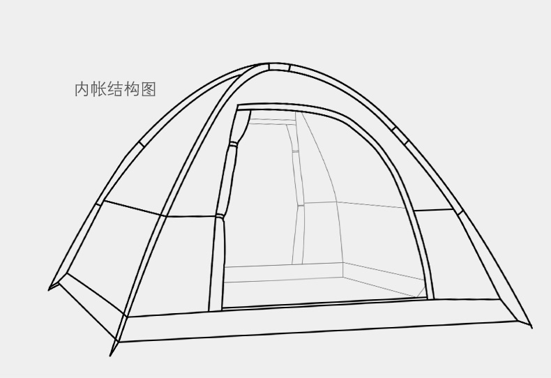 威迪瑞帐篷户外防暴雨34人加厚防雨双人2单人野营野外露营装备
