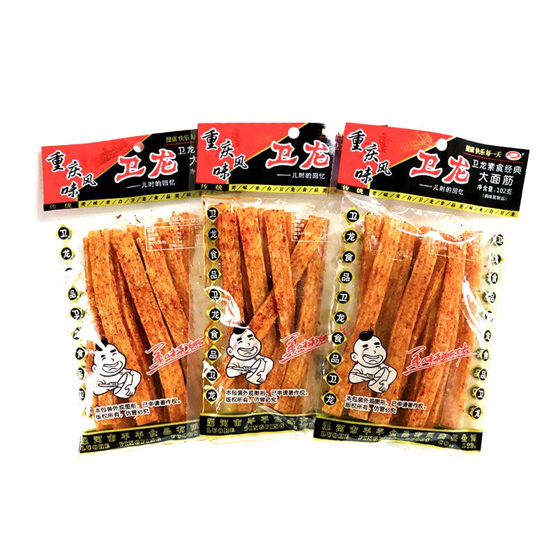 卫龙大面筋辣条102g10包经典超市老款小面筋零食小吃休闲食品