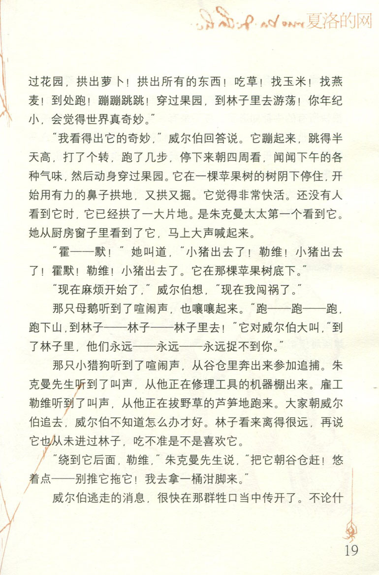 夏洛的网 童话故事 儿童国际大奖原版小说 美国儿童文学家e.b.