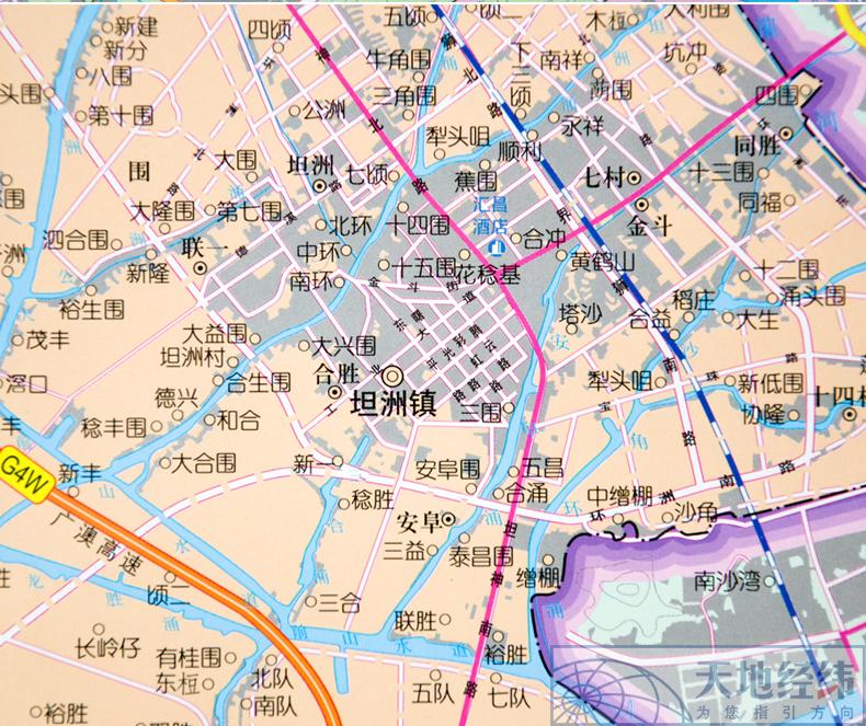 《【友一个】急货2019新版 广东省中山市地图挂图 竖1