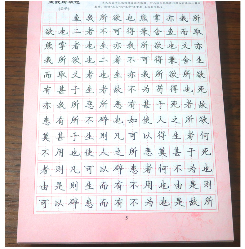 初中生练字帖 必背古诗词 文言文2本 李放鸣钢笔楷书字帖 初一初二