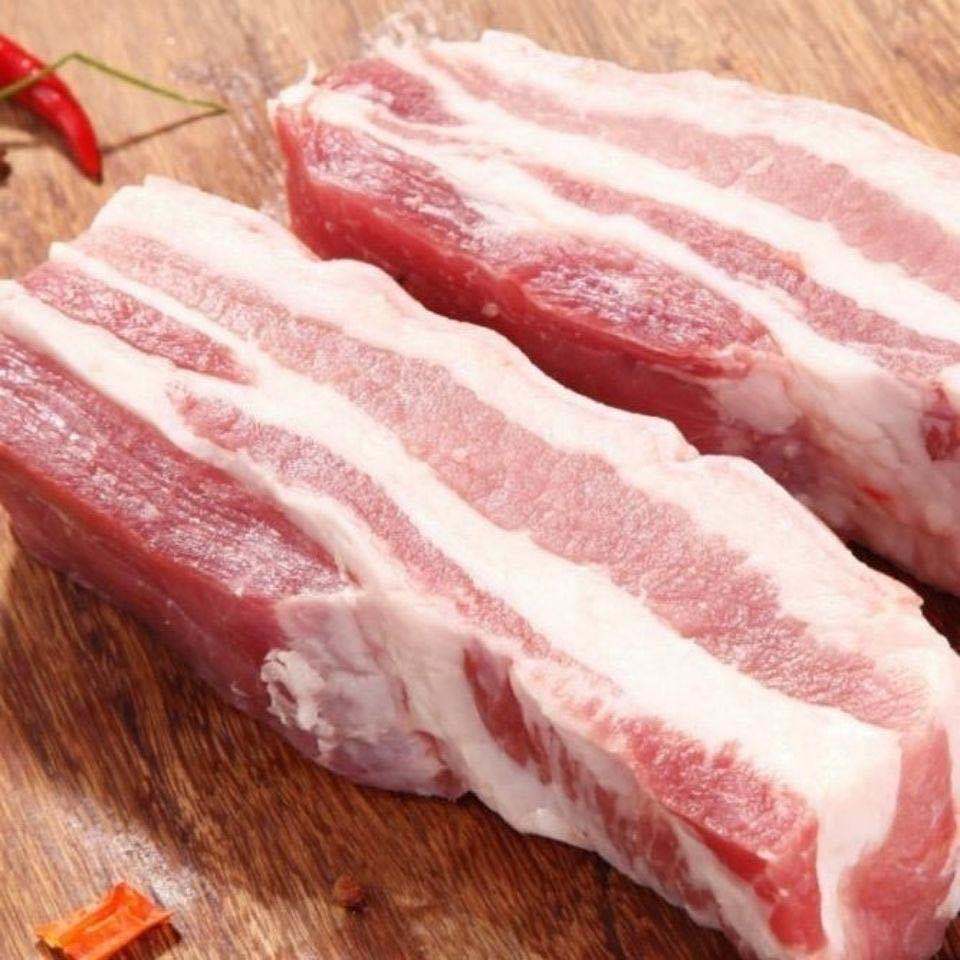 五花肉5斤装猪肉鲜肉五花肉生猪肉类烤肉食材猪肉五花肉
