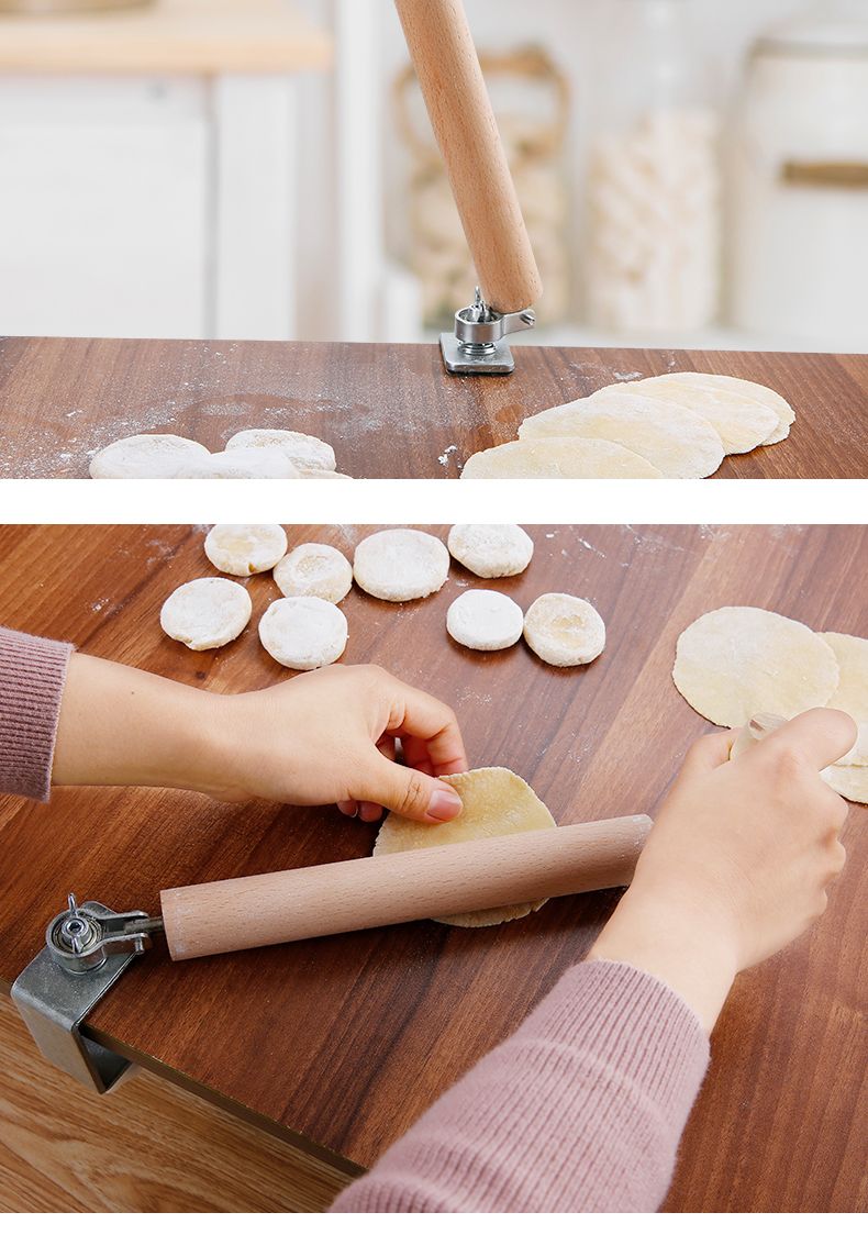 艺呈(yicheng)厨房小工具1 艺呈擀饺子皮擀面杖烘焙工具大小压面棍棒