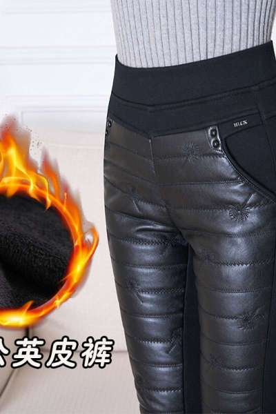 迪鲁奥(DILUAO)40岁50岁妈妈穿的加绒裤中年妈妈棉裤女秋冬厚款裤子保暖中老年打底裤女外穿高腰