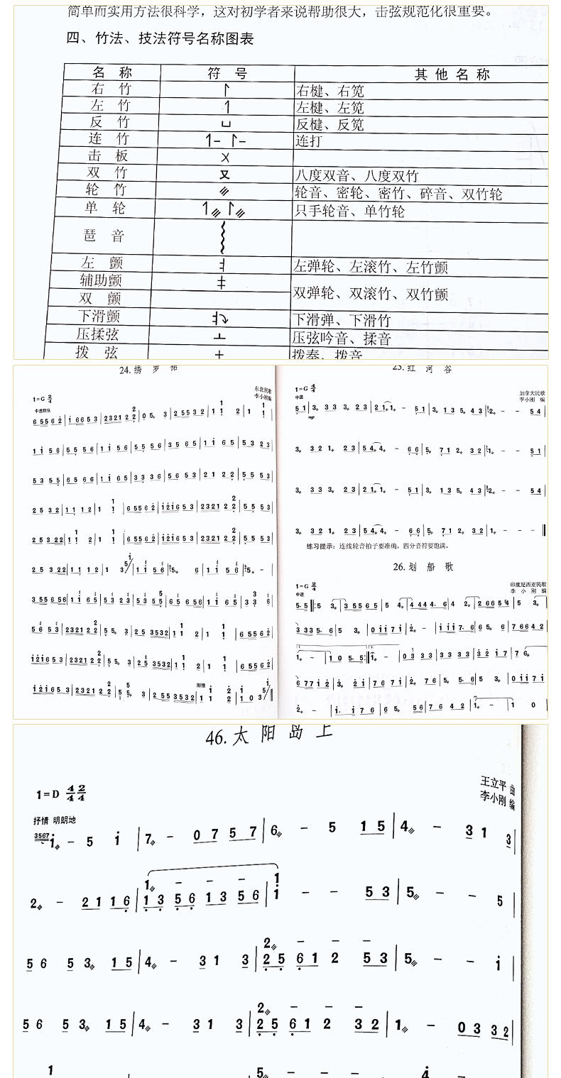 鹏辰正版李小刚编著中老年扬琴弹奏速成演奏入门教材培训教程初级基础