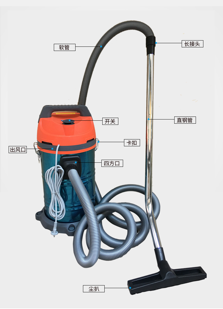 30l洗车场吸尘器汽车行专用桶式宾馆酒店强力大功率家用商用 30升全