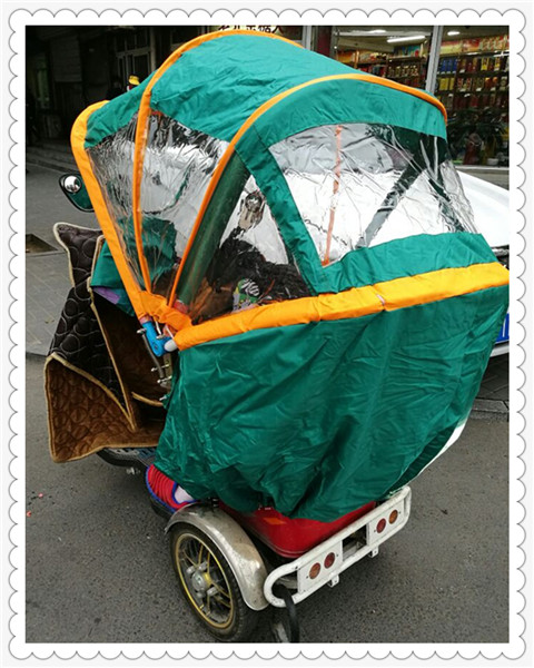 适用于三轮车雨棚电动三轮车车篷防雨遮阳篷车蓬车棚三轮车鹏遮阳篷