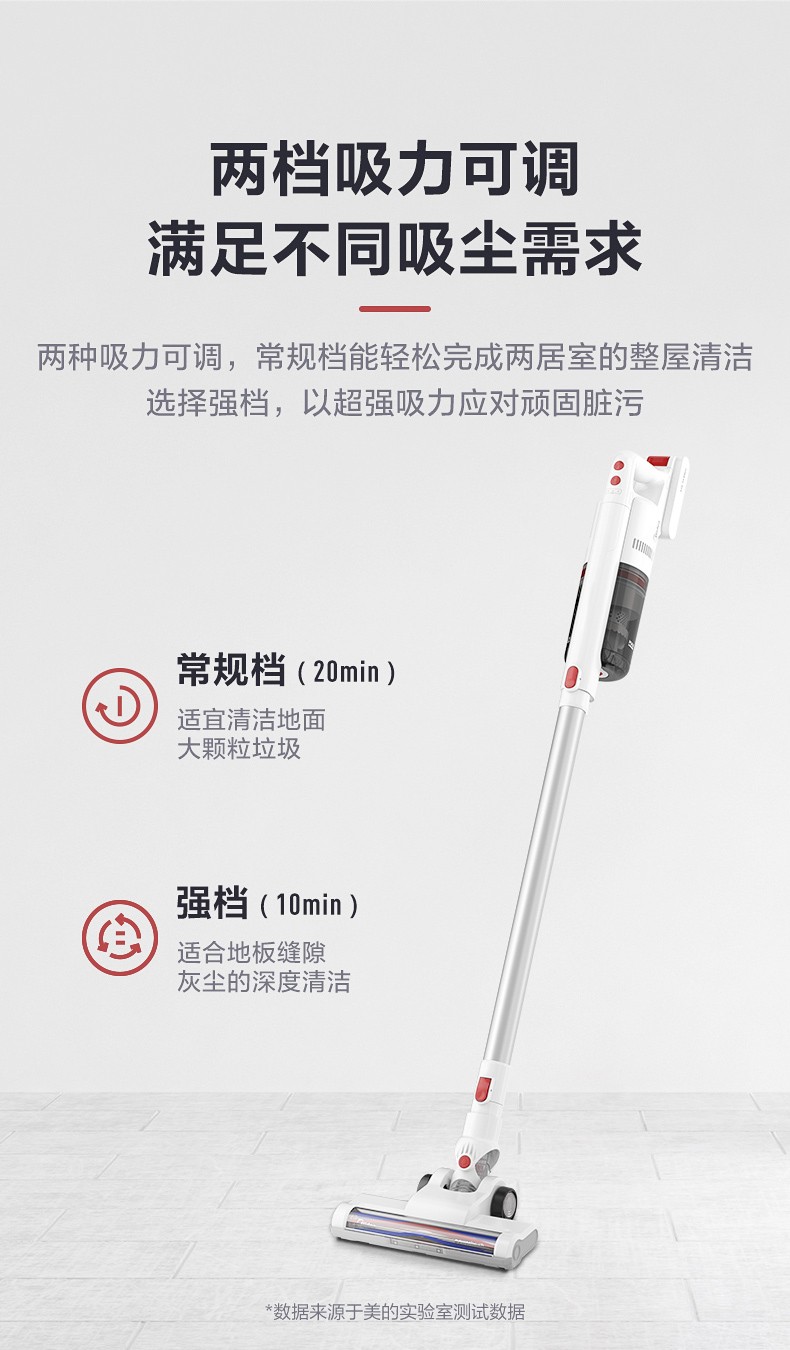 美的吸尘器无线手持式家用大吸力车载吸尘器p60