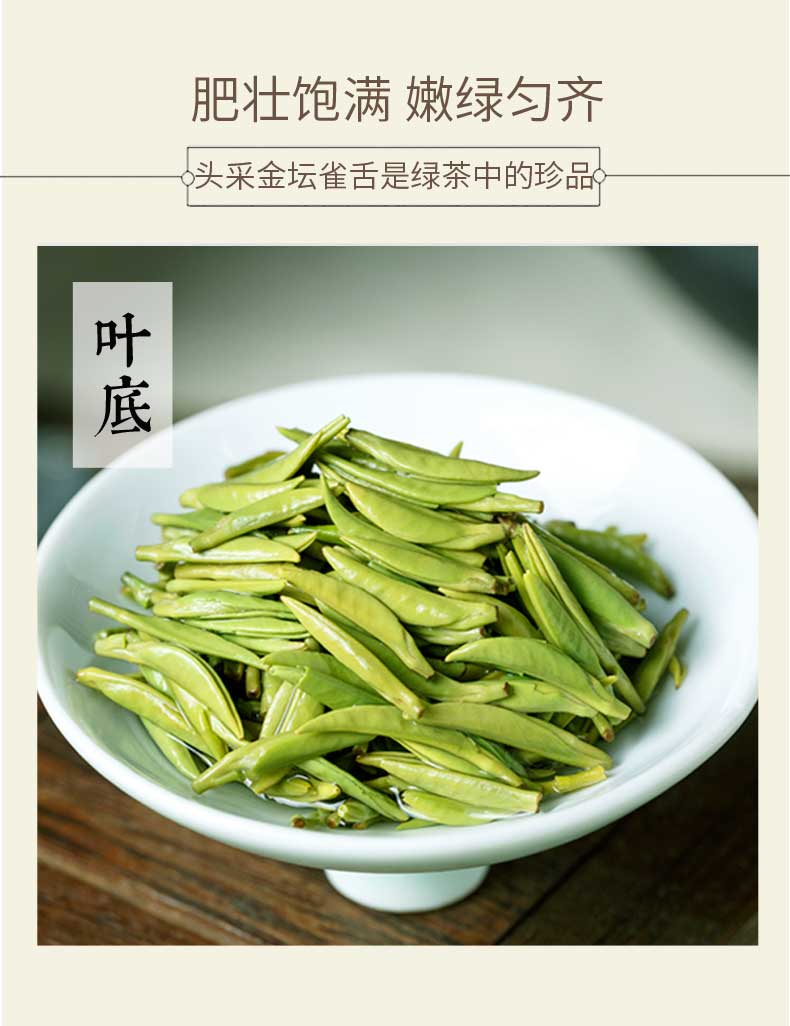 麓雨金坛雀舌2021新茶明前特级毛尖嫩芽绿茶江苏常州茅山特产正宗生态