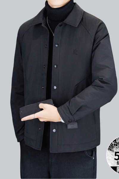 花花公子新款高品质羽绒服(带有质检报告)冬季户外翻领休闲商务男装外套