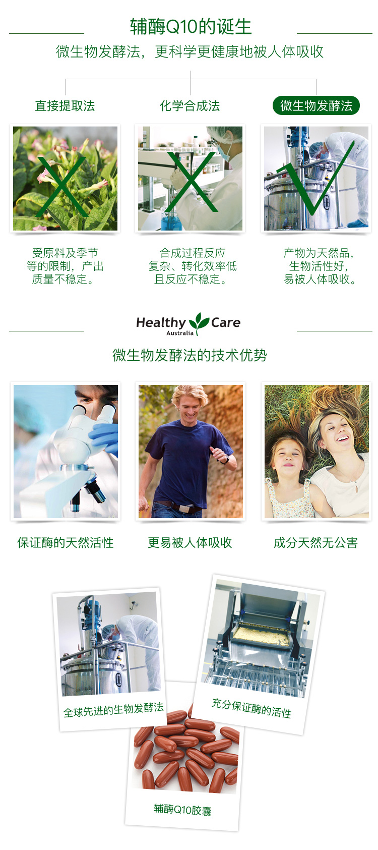 3瓶装 澳洲healthycare辅酶q10软胶囊coq10心脏保健品150mg100粒