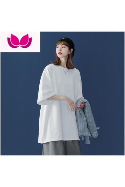 七斓胖mm白色t恤女短袖内搭打底上衣夏宽松显瘦遮肉半袖大码女装