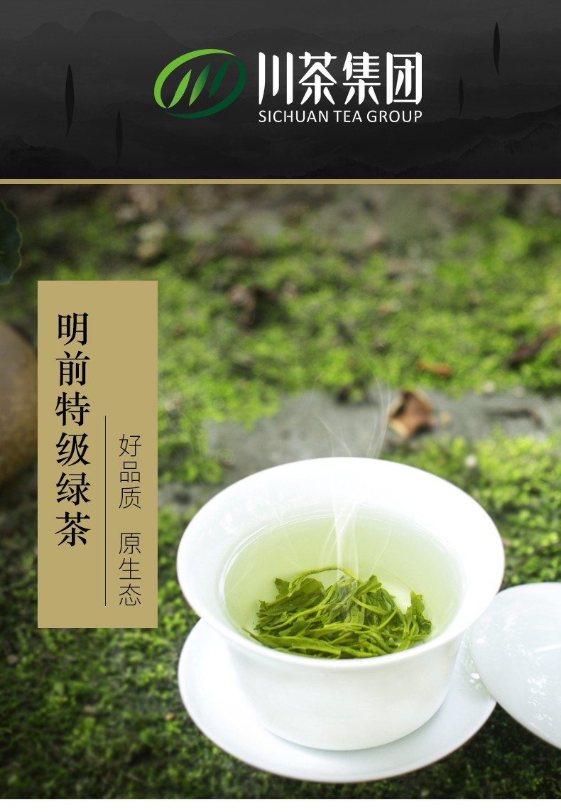 川茶集团叙府春芽绿茶125g2天然茶叶