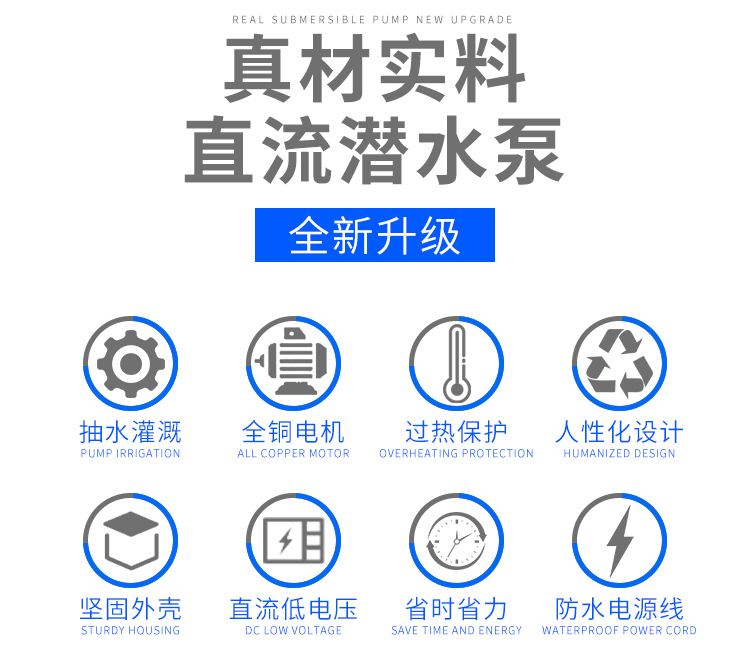 直流潜水泵12v24v48v60v伏电瓶车水泵电动车抽水泵农用抽水机48v370w2