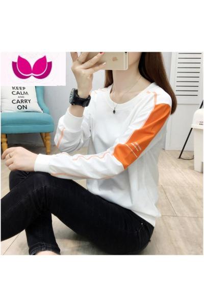 七斓2023年新款春装长袖T恤女宽松大码打底衫女百搭上衣服女装潮Z