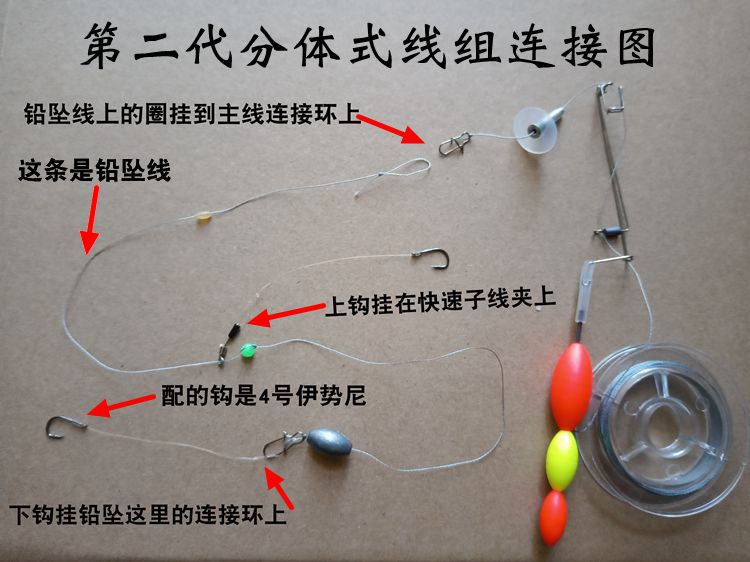 自动调漂找底浮漂钓鱼线组懒人垂钓台钓神器渔具配件全套钩器套装