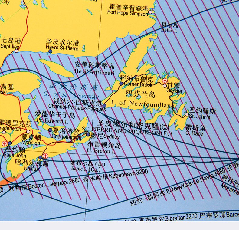 [诺森正版]领航版2020年新世界海运交通图地图挂图 2.26米x1.