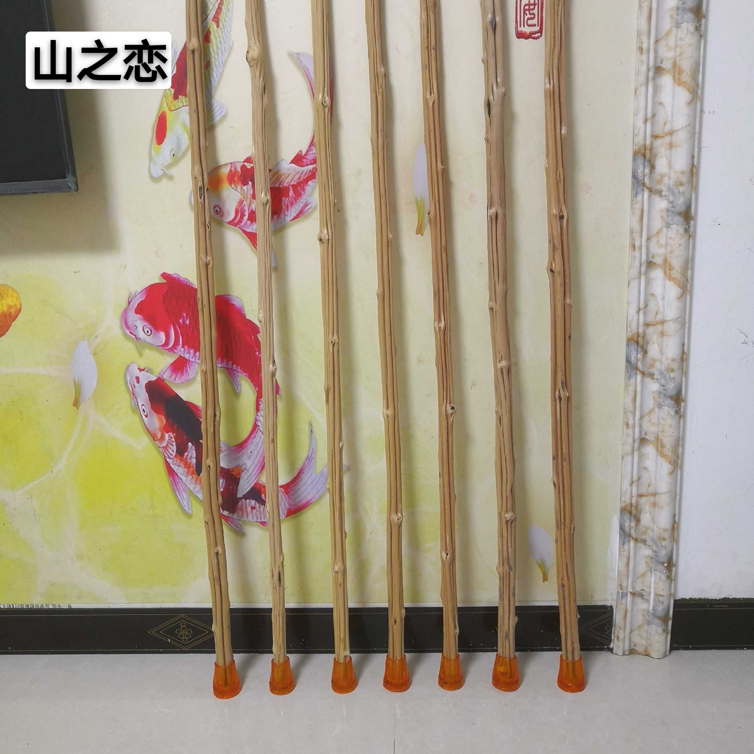 神农架万寿藤直藤手杖实木直拐杖六道木太极鞭杆武术短棍短棒拐杖 1.