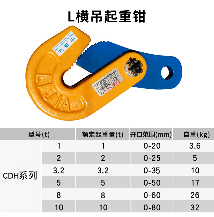 起重吊钳钢板钩模锻翻转吊竖吊平吊钳横吊合金钢板夹钳索具吊钩 敬平