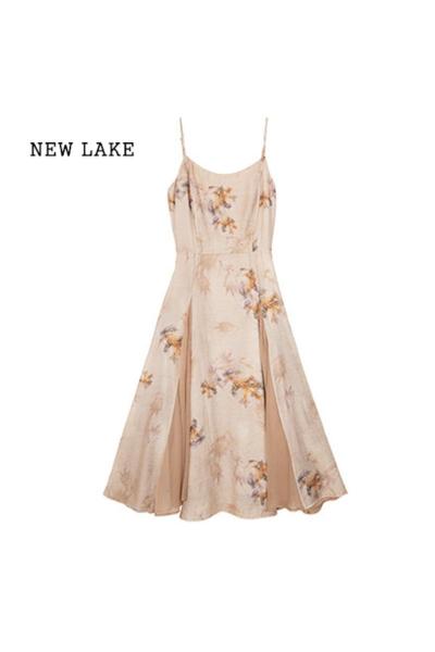 NEW LAKE新中式国风禅意女装夏季套装小个子高级感气质吊带洋装子两件套