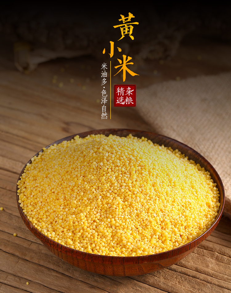 【中华特色】静宁馆 曹务老味道 静宁特产黄小米2斤装1000g 五谷杂粮