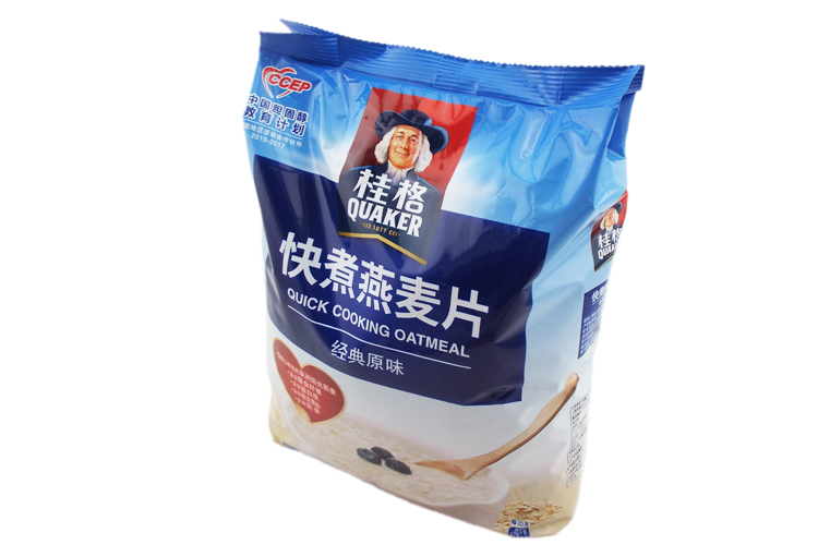 桂格(quaker)麦片/谷物 桂格快煮燕麦片经典原味 1478g袋装 粗粮谷物