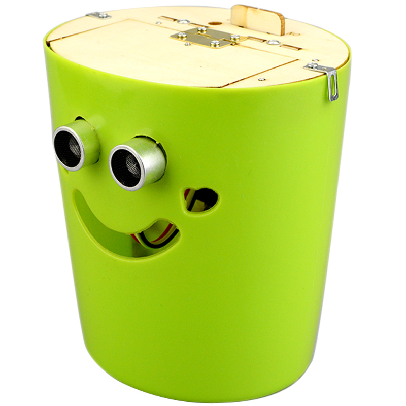 小学生手工科技小制作创意发明 diy智能垃圾桶 自制创客作品材料客厅