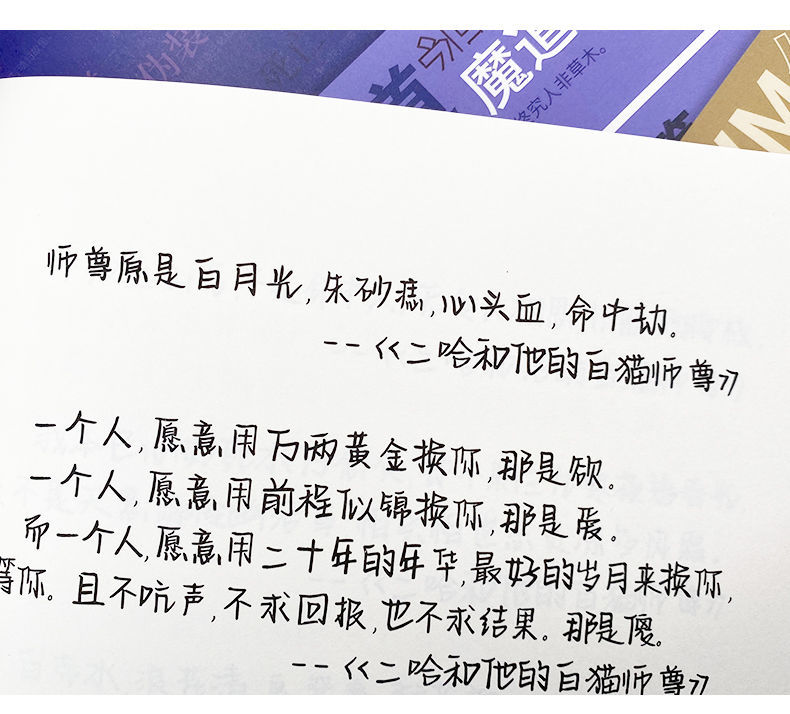 小说女孩初中高中楷书原耽练字帖奶酪体原耽语录单本字帖不含临摹纸