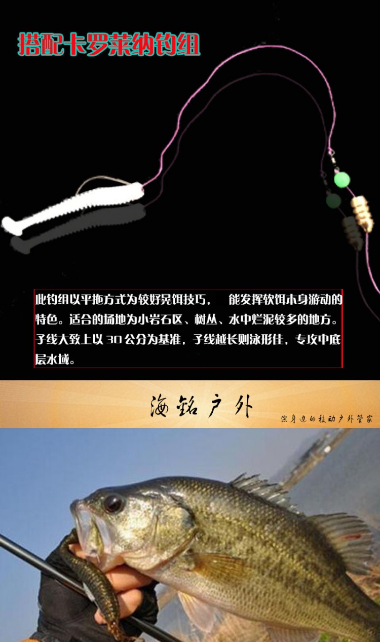 路亚饵套装软饵t尾卷尾软虫铅头钩德州钓组翘嘴鲈鱼淡水海水同款