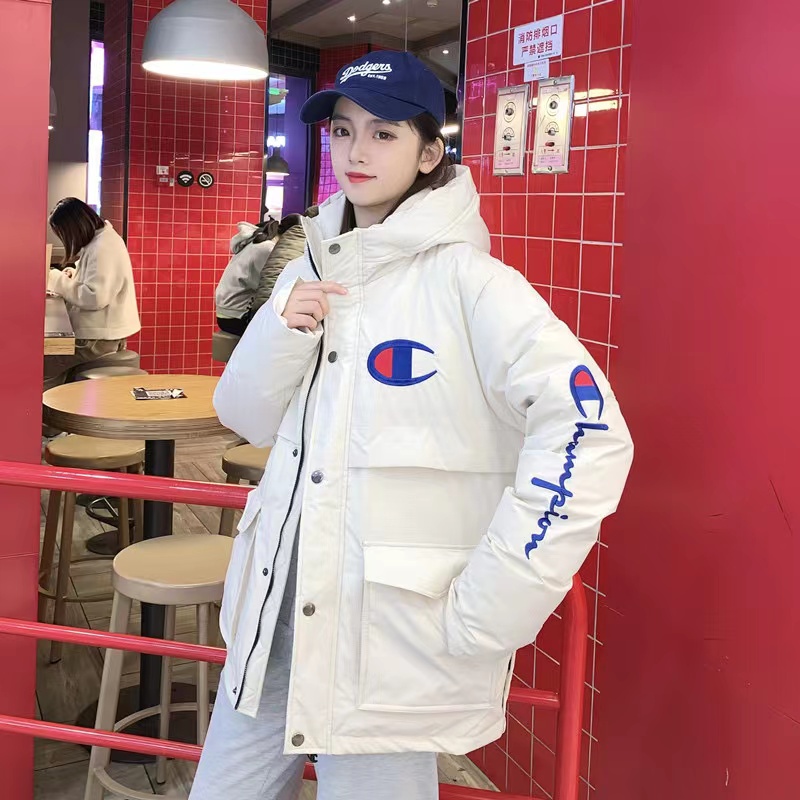 冠军(champion)运动羽绒服 champion冠军大标情侣羽绒服运动羽绒服