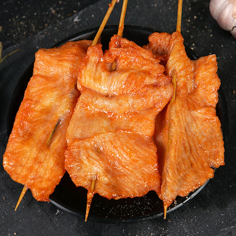 大里脊肉串30串 烧烤肉串手抓饼里脊肉片鸡胸肉串新鲜调理