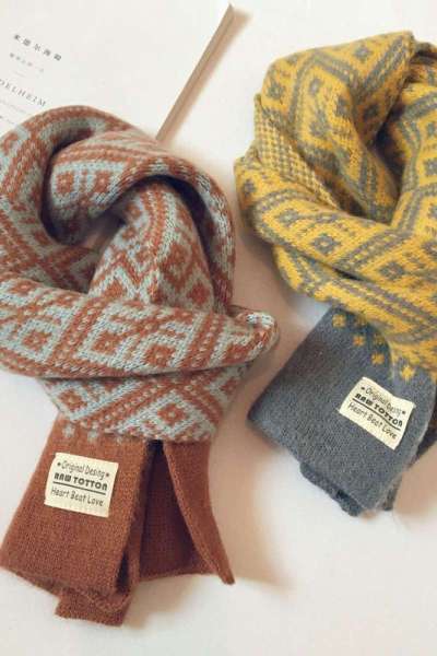 亲子儿童围巾男童冬款秋冬韩版潮保暖加厚冬季围脖女童小童潮