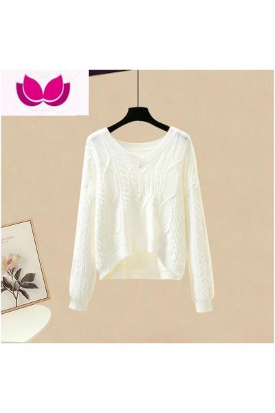 七斓小个子春装搭配裙子套装2023年新款女针织衫毛衣吊带连衣裙套