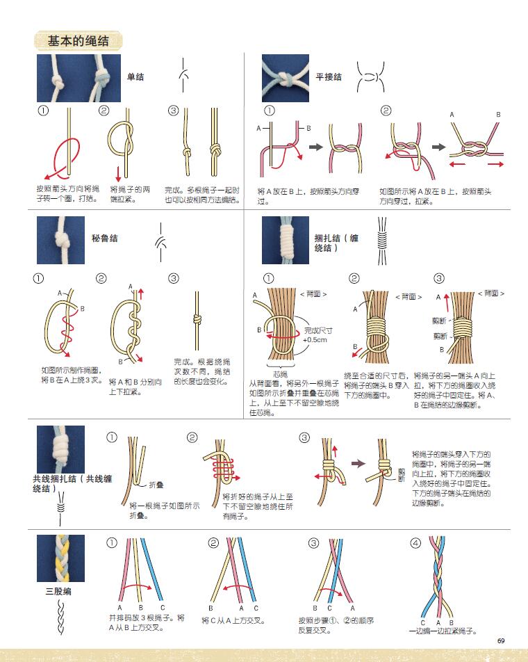 macrame绳结编织教程日本靓丽社绳编结技巧手工diy设计制作新手入教程