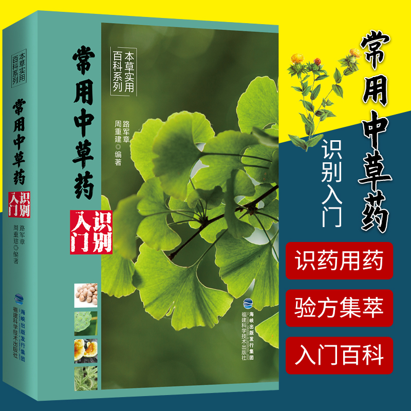 常用中草药识别入门 本草实用百科系列 中草药野外识别书籍中药材大