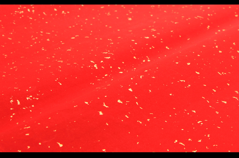 万年红宣纸洒金加厚对联剪纸半生半熟书法用空白单面红作品创作用红