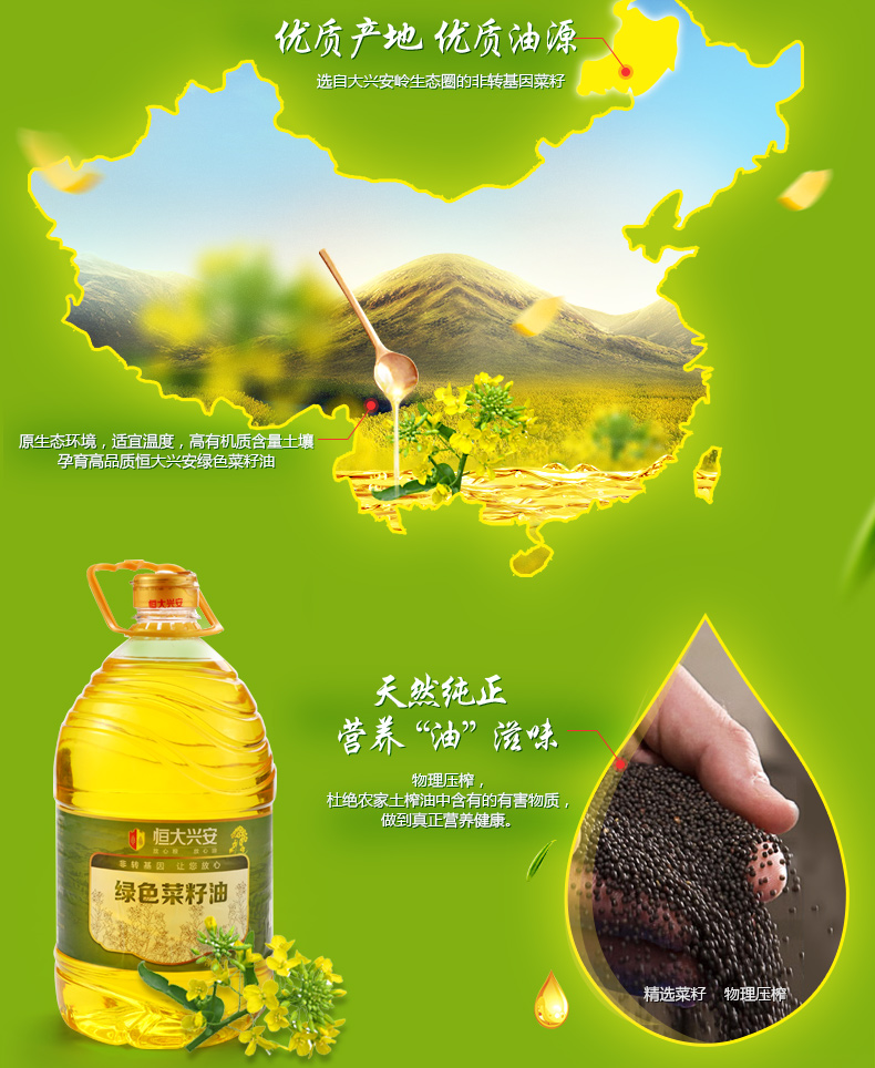 恒大兴安绿色菜籽油