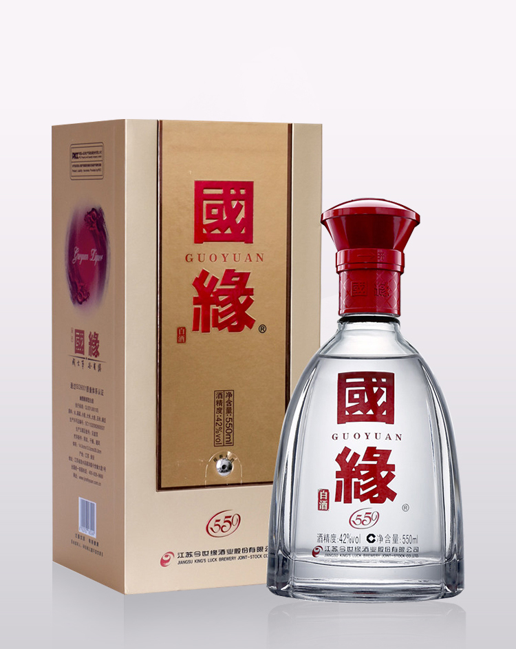 今世缘 国缘 白酒 单开 浓香型 42度 550ml 单瓶装