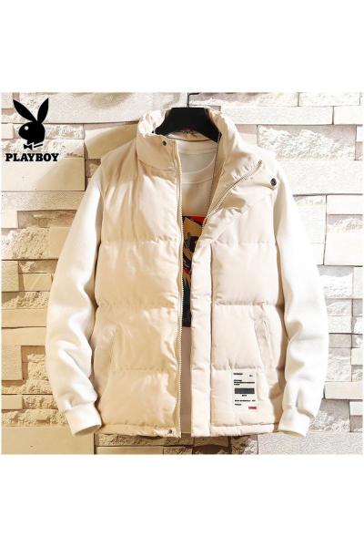 花花公子羽绒棉马甲男立领秋冬季潮流坎肩保暖背心无袖外套马夹男