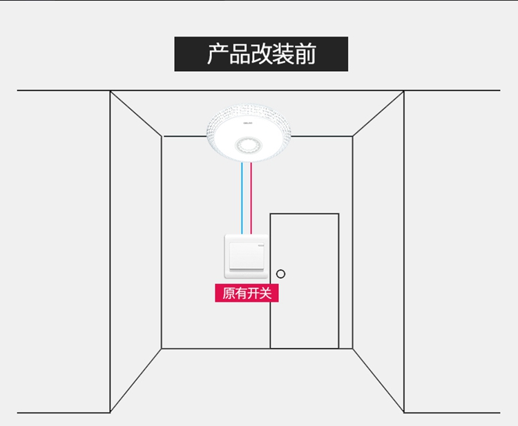 无线开关面板免布线220v智能开关遥控开关电灯家用双控开关随意贴