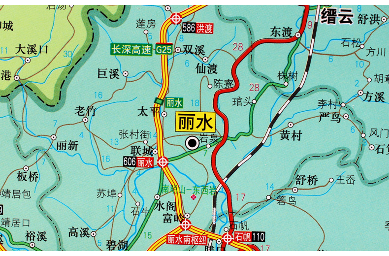 惠典正版2020年新版a面浙江省地图挂图b面杭州市地图挂图14x1m双面