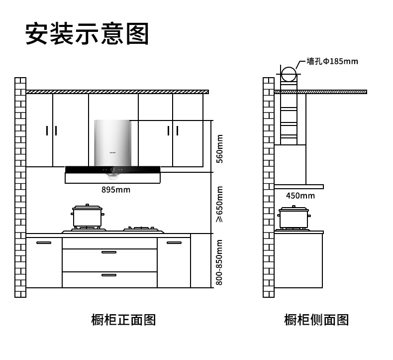 自营 帅康(sacon)8066 82c烟灶套餐抽油烟机烟灶套装欧式21立方厨房