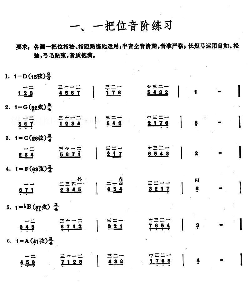 二胡音阶琶音练永德二胡曲谱二胡曲集教程书籍上海音乐出版社