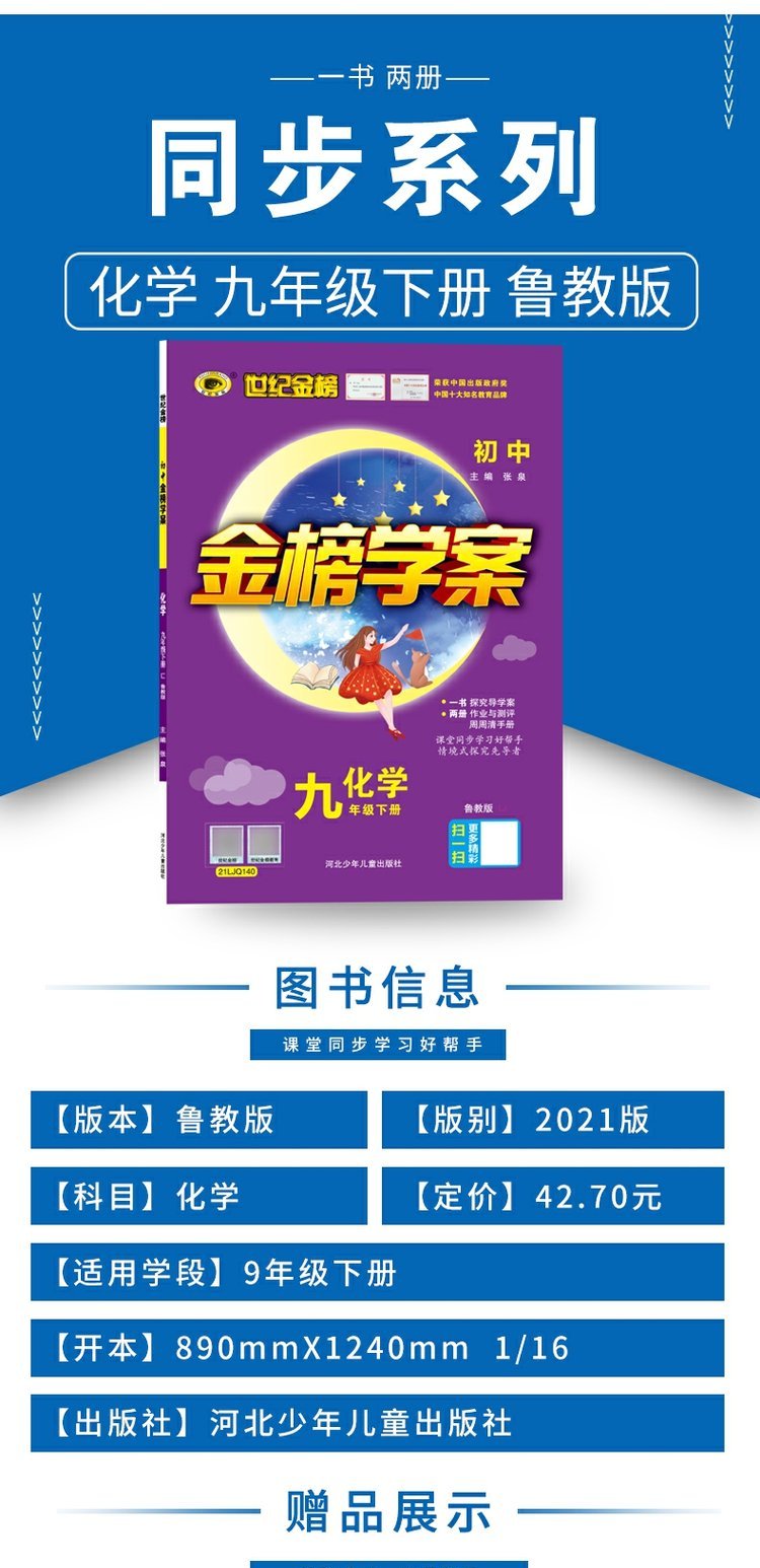 2021新版世纪金榜初中金榜学案9九年级下册化学鲁教版lj初中初三化学