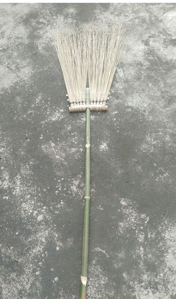 新款竹子马路扫葵骨金铂喜大扫把环卫扫帚大街扫工厂扫把清洁长尾扫
